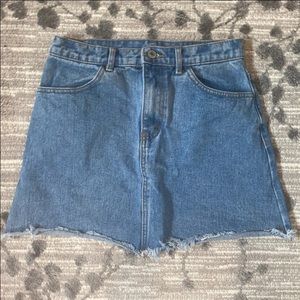 Blue jean skirt